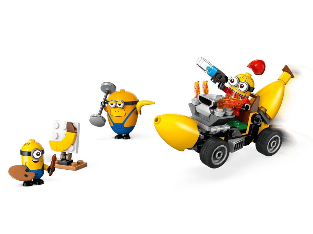 Конструктор LEGO Despicable Me Посіпаки й банановий автомобіль, 136 деталей