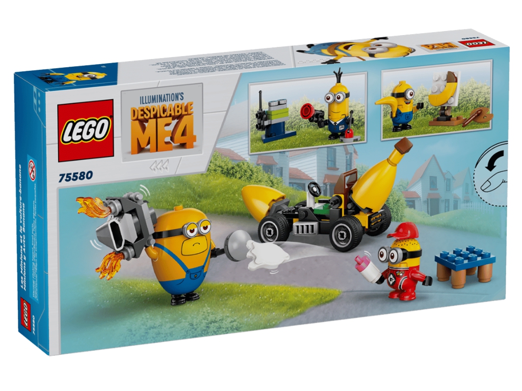 Конструктор LEGO Despicable Me Посіпаки й банановий автомобіль, 136 деталей