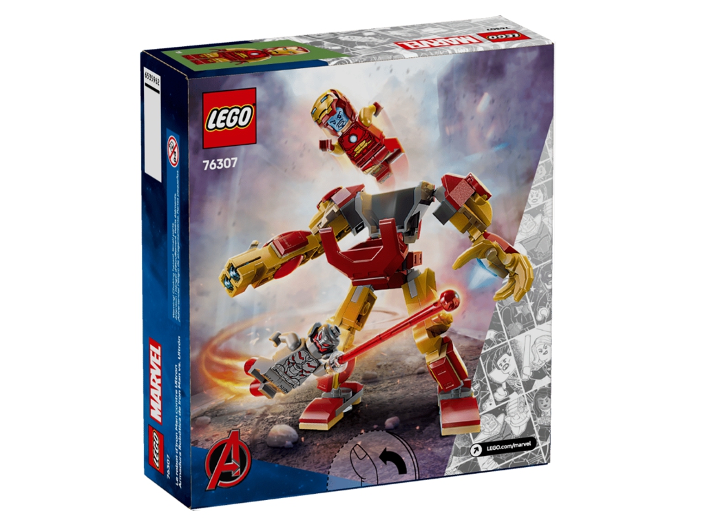 Конструктор LEGO Marvel Робот Залізної Людини проти Альтрона, 101 деталь