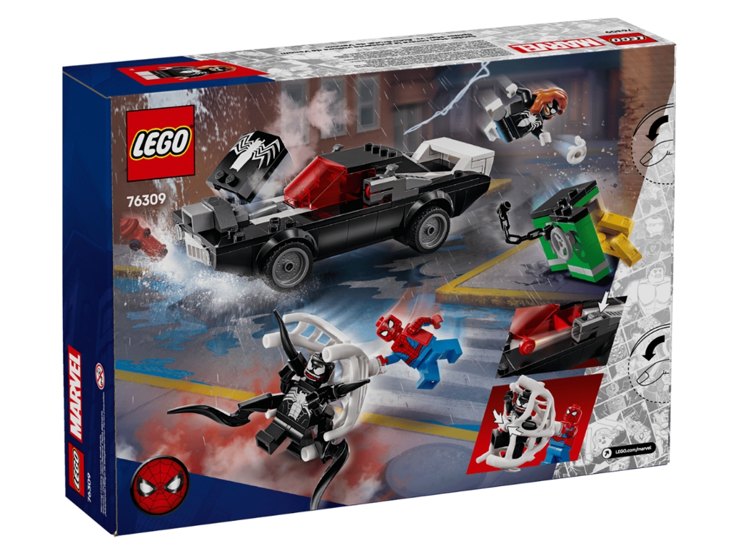 Конструктор LEGO Marvel Людина-павук проти маслкара Венома, 254 деталей