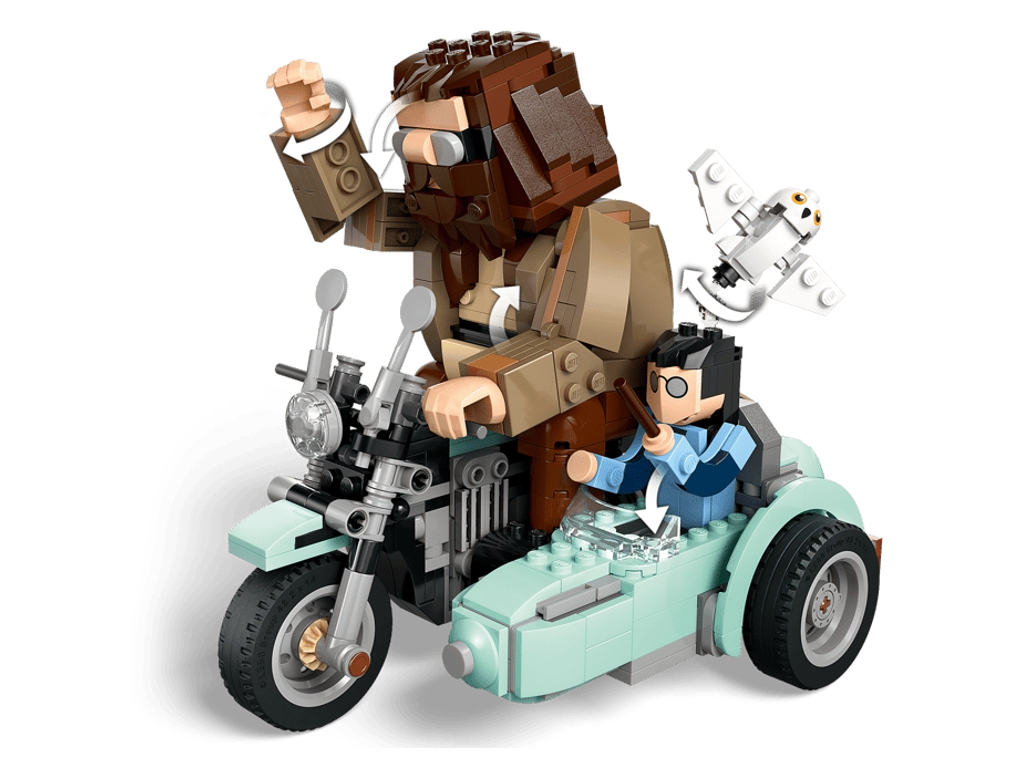 Конструктор LEGO Harry Potter Поездка Хагрида и Гарри на мотоцикле, 617 деталей