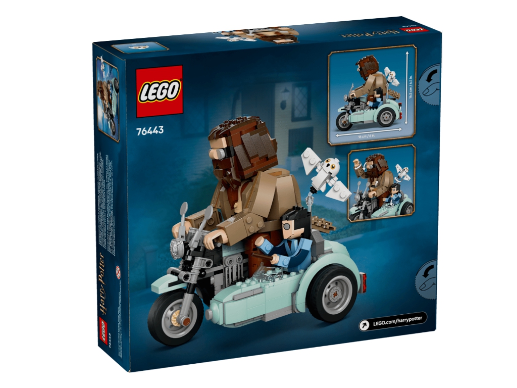 Конструктор LEGO Harry Potter Поездка Хагрида и Гарри на мотоцикле, 617 деталей