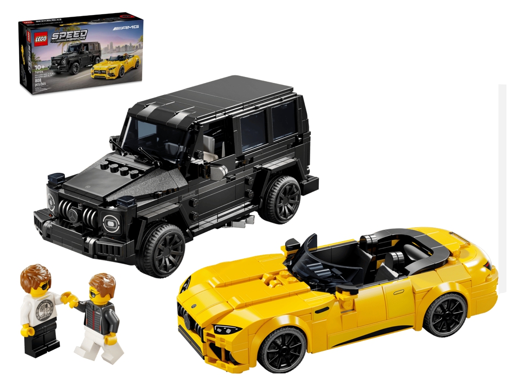 Конструктор LEGO Speed Champions Mercedes-AMG G 63 і Mercedes-AMG SL 63, 808 деталей
