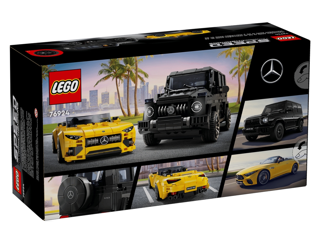 Конструктор LEGO Speed Champions Mercedes-AMG G 63 і Mercedes-AMG SL 63, 808 деталей
