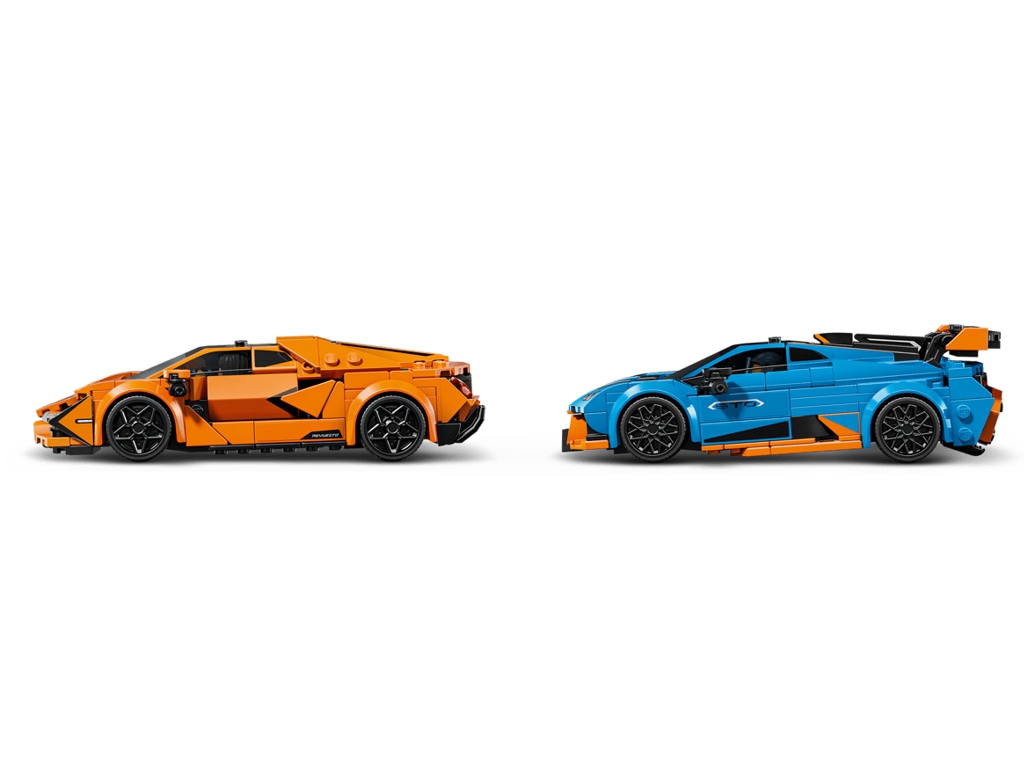 Конструктор LEGO Speed Champions Lamborghini Revuelto та Lamborghini Huracán STO, 607 деталей