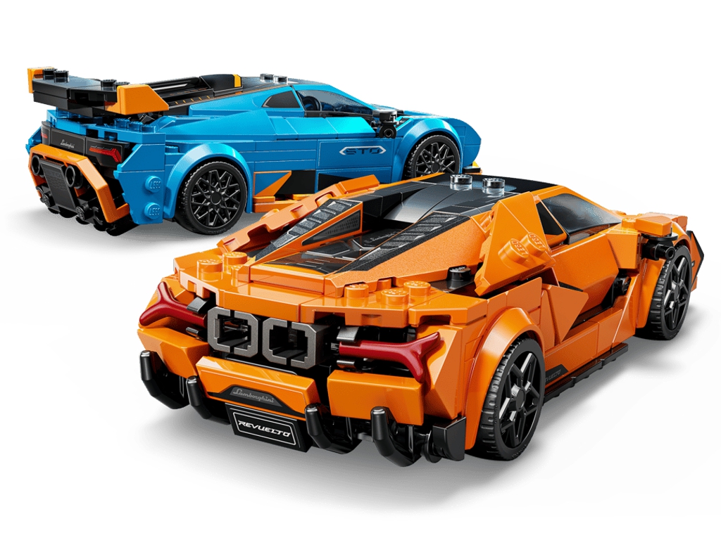 Конструктор LEGO Speed Champions Lamborghini Revuelto та Lamborghini Huracán STO, 607 деталей