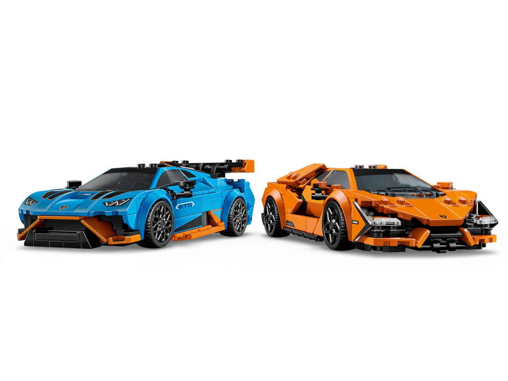 Конструктор LEGO Speed Champions Lamborghini Revuelto та Lamborghini Huracán STO, 607 деталей