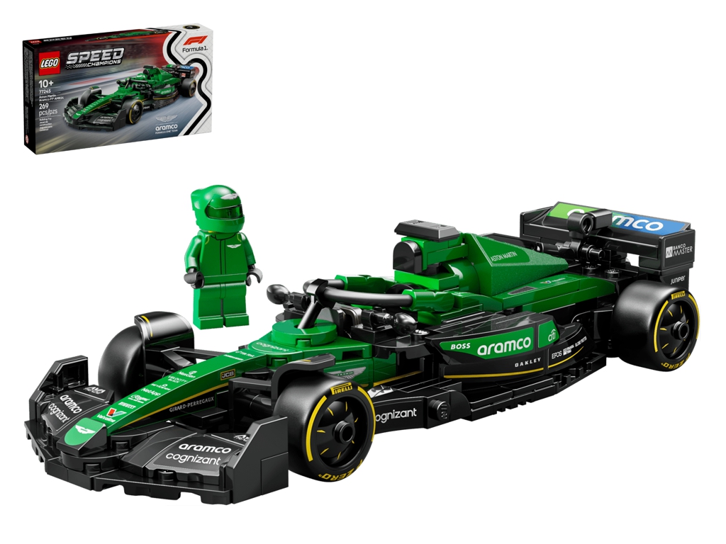 Конструктор LEGO Speed Champions Гоночний автомобіль Aston Martin Aramco F1 AMR24, 269 деталей