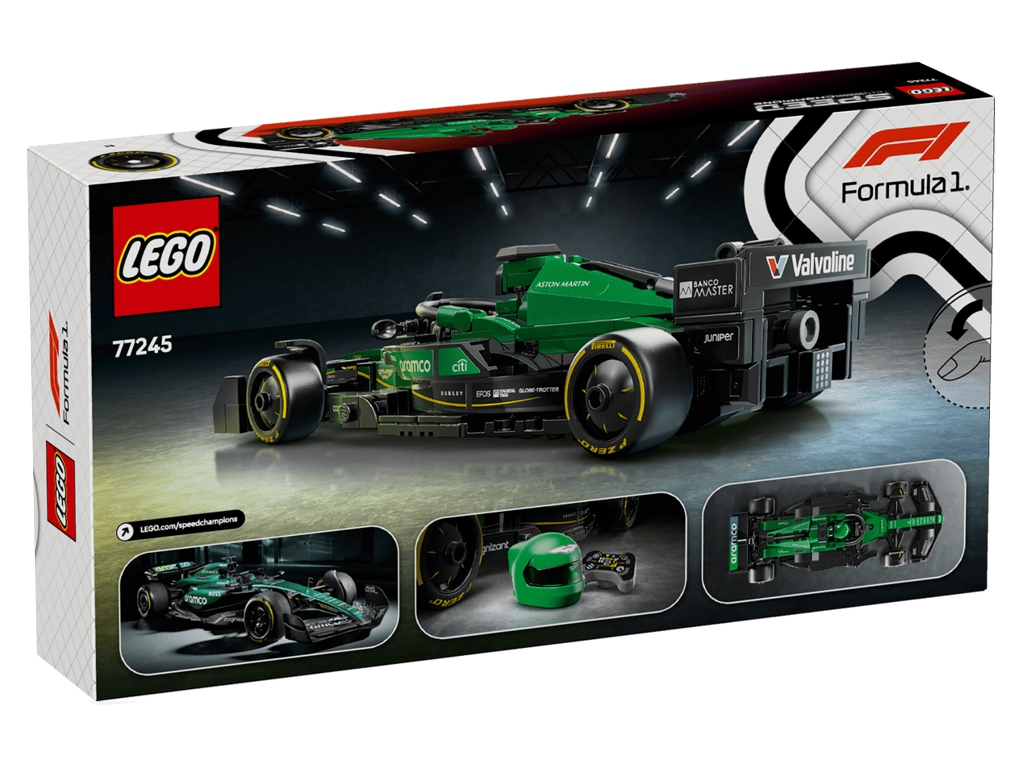 Конструктор LEGO Speed Champions Гоночний автомобіль Aston Martin Aramco F1 AMR24, 269 деталей