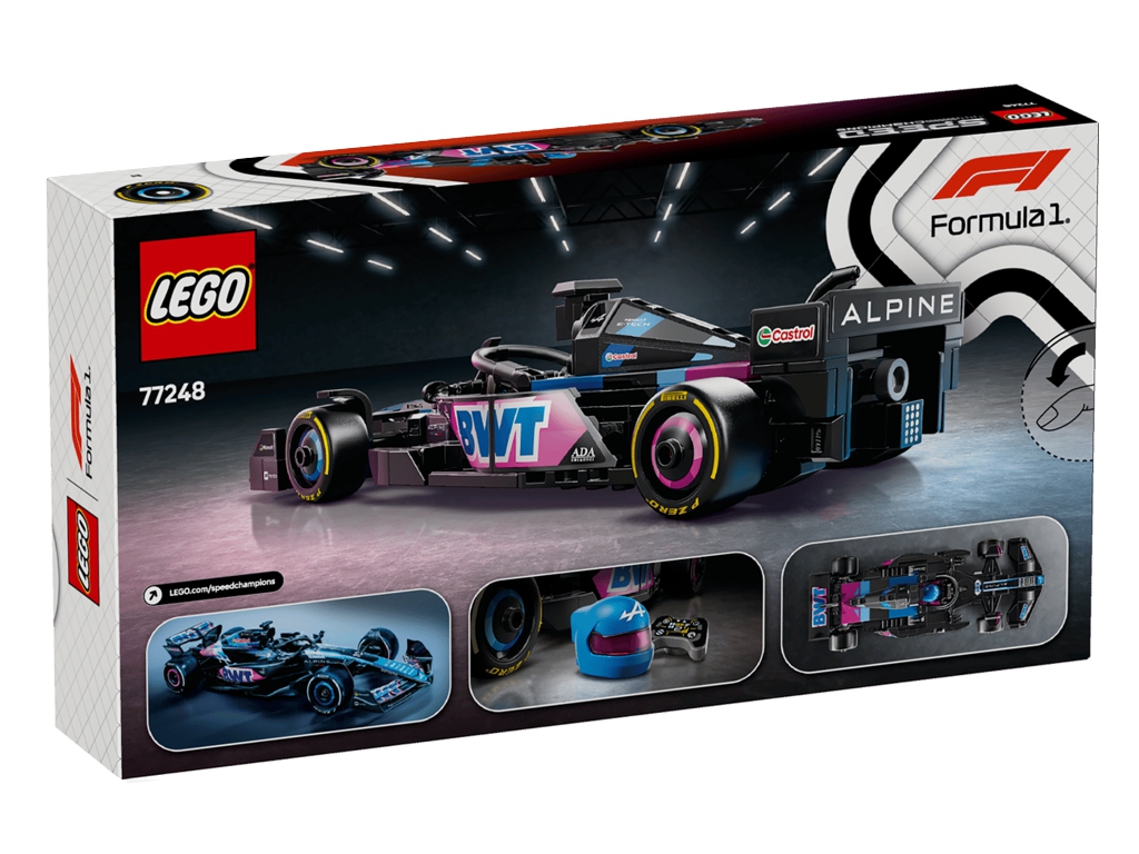 Конструктор LEGO Speed Champions Гоночный автомобиль BWT Alpine F1 Team A524, 258 деталей