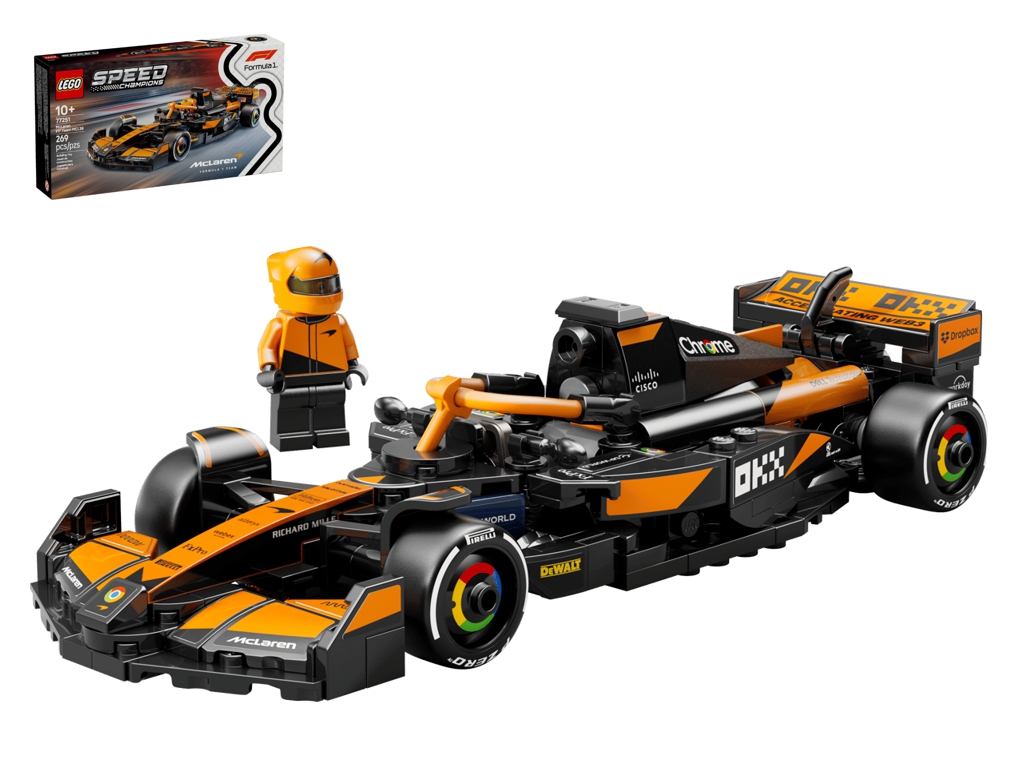 Конструктор LEGO Speed Champions Автомобиль для гонки McLaren F1 Team MCL38, 269 деталей