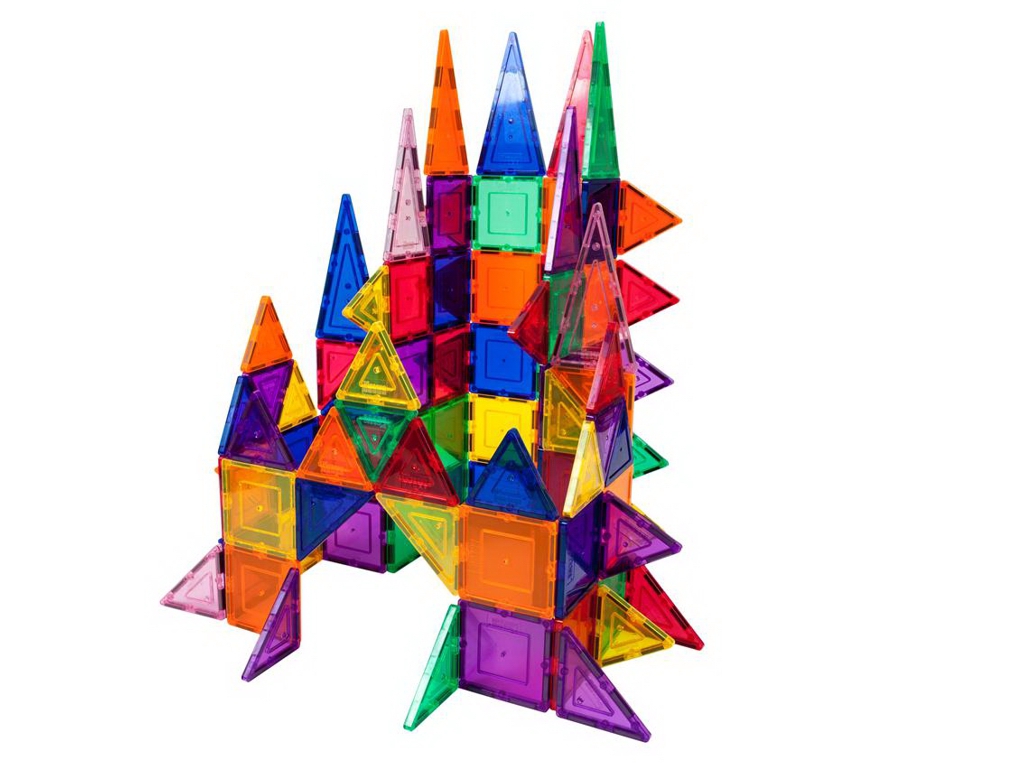 Магнитный конструктор PicassoTiles Magnetic Building Blocks, 101 деталь