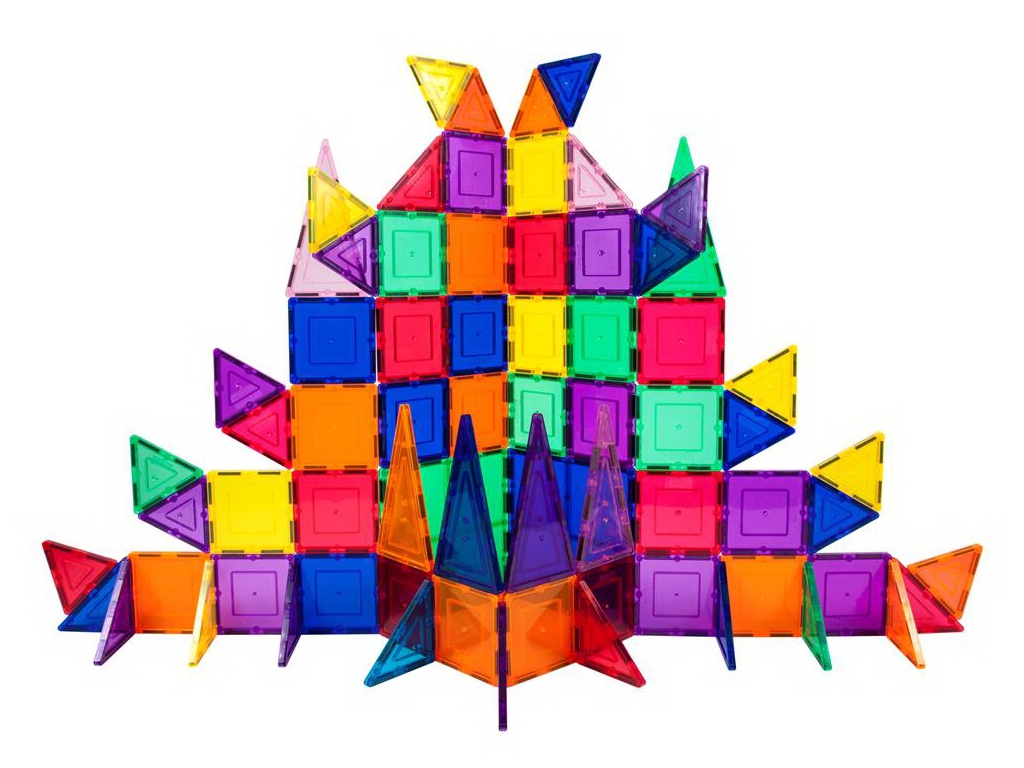Магнитный конструктор PicassoTiles Magnetic Building Blocks, 101 деталь