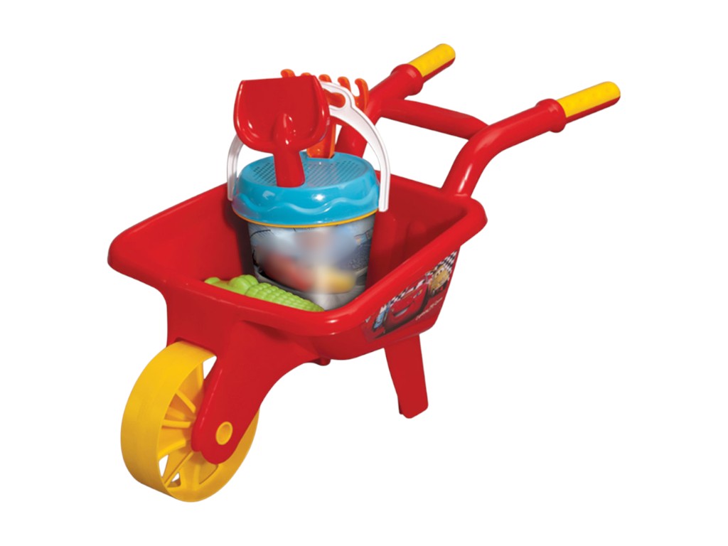Игрушка тачка с набором для песка, 6 элементов