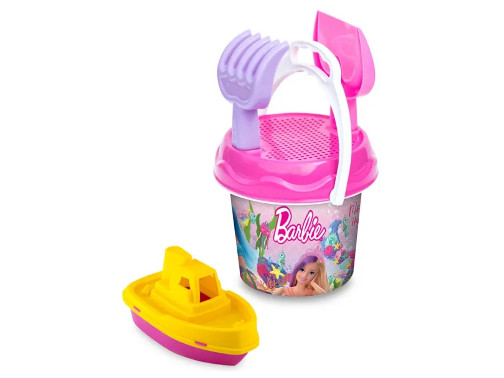 Набор для песка в корзине Barbie 29,5 см, 5 элементов, Dede