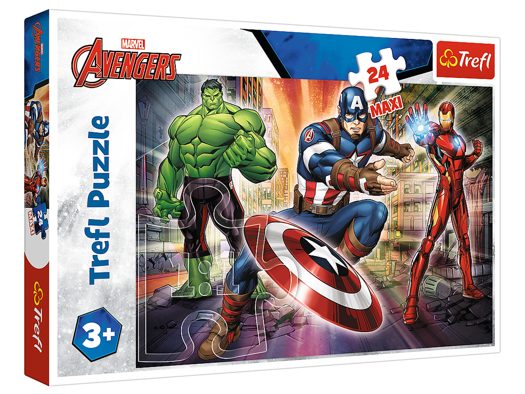 Пазл Trefl Maxi Avengers Мир Мстителей, 24 детали