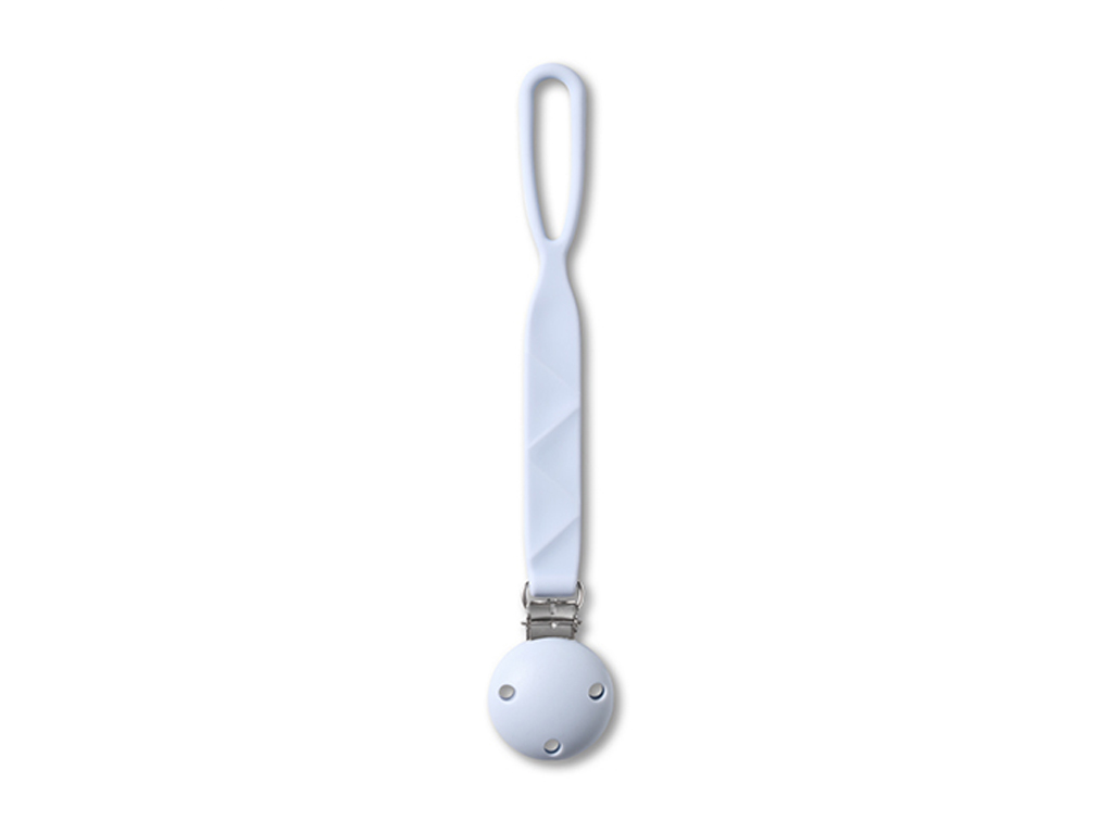 Держатель для пустышки силиконовый с клипсой Голубой, 0+, MSB-1469-02, BabyOno