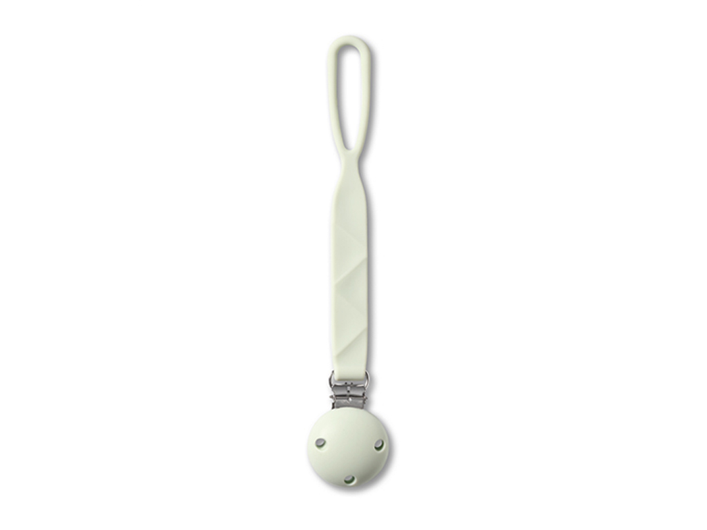 Держатель для пустышки силиконовый с клипсой Зеленый, 0+, MSB-1469-04, BabyOno