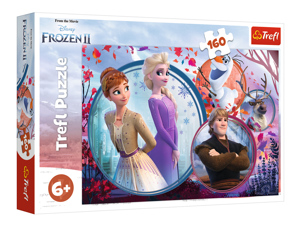 Пазл Trefl Frozen 2 Приключения сестер, 160 деталей