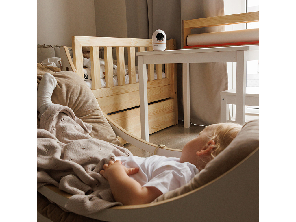 Видеоняня BabyOno CALMA с камерой и 5-дюймовым экраном, встроенные колыбельные, будильник