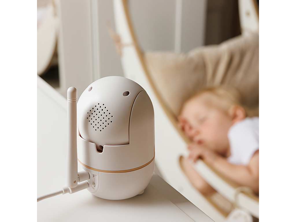 Видеоняня BabyOno CALMA с камерой и 5-дюймовым экраном, встроенные колыбельные, будильник