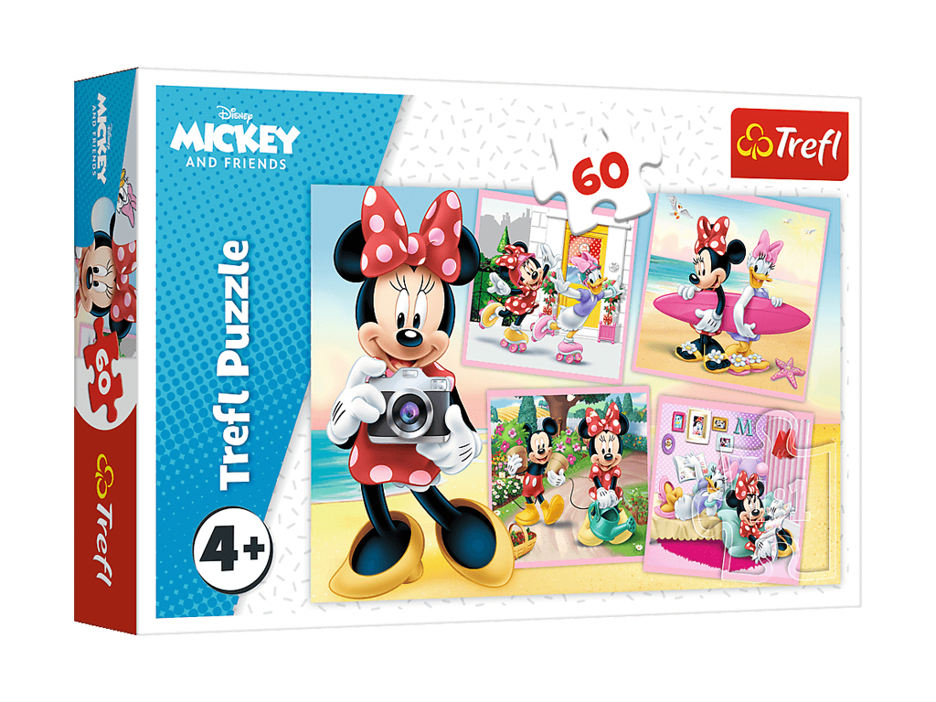 Пазл Trefl Disney Mickey Mouse Отдых Минни, 60 деталей