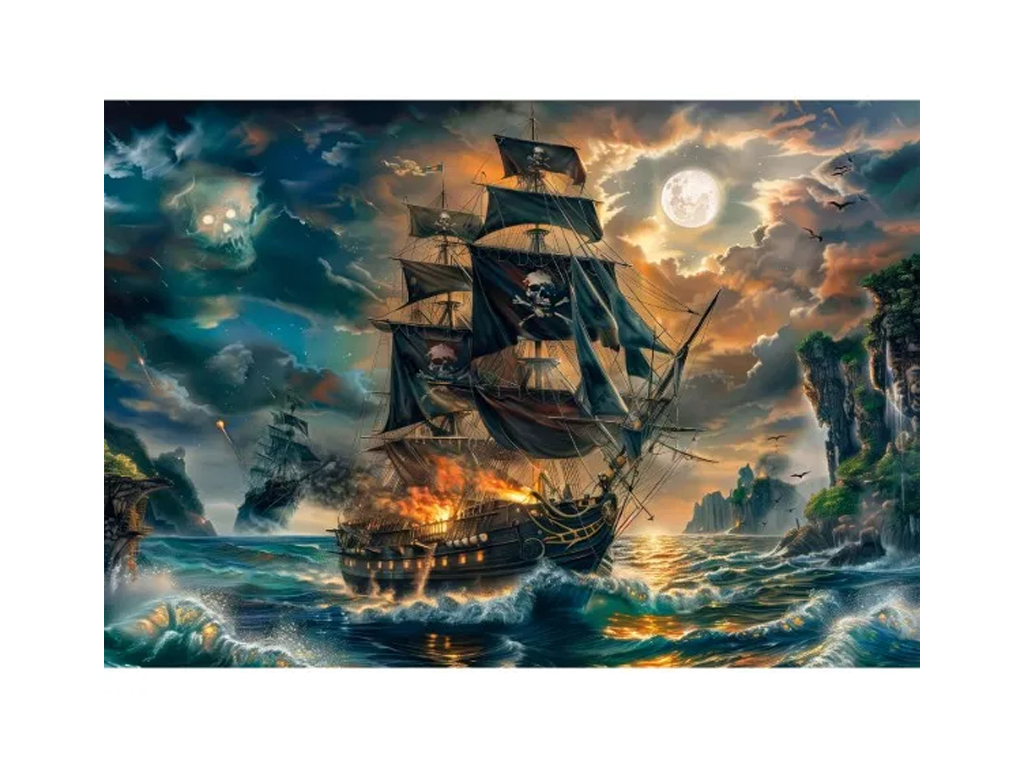 Пазлы 300 элементов, Приключения пиратов, Clementoni 21738