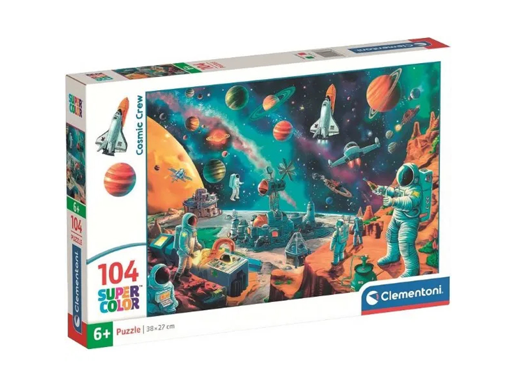 Пазли 104 елемента, Космічний екіпаж у космосі, Clementoni 25036