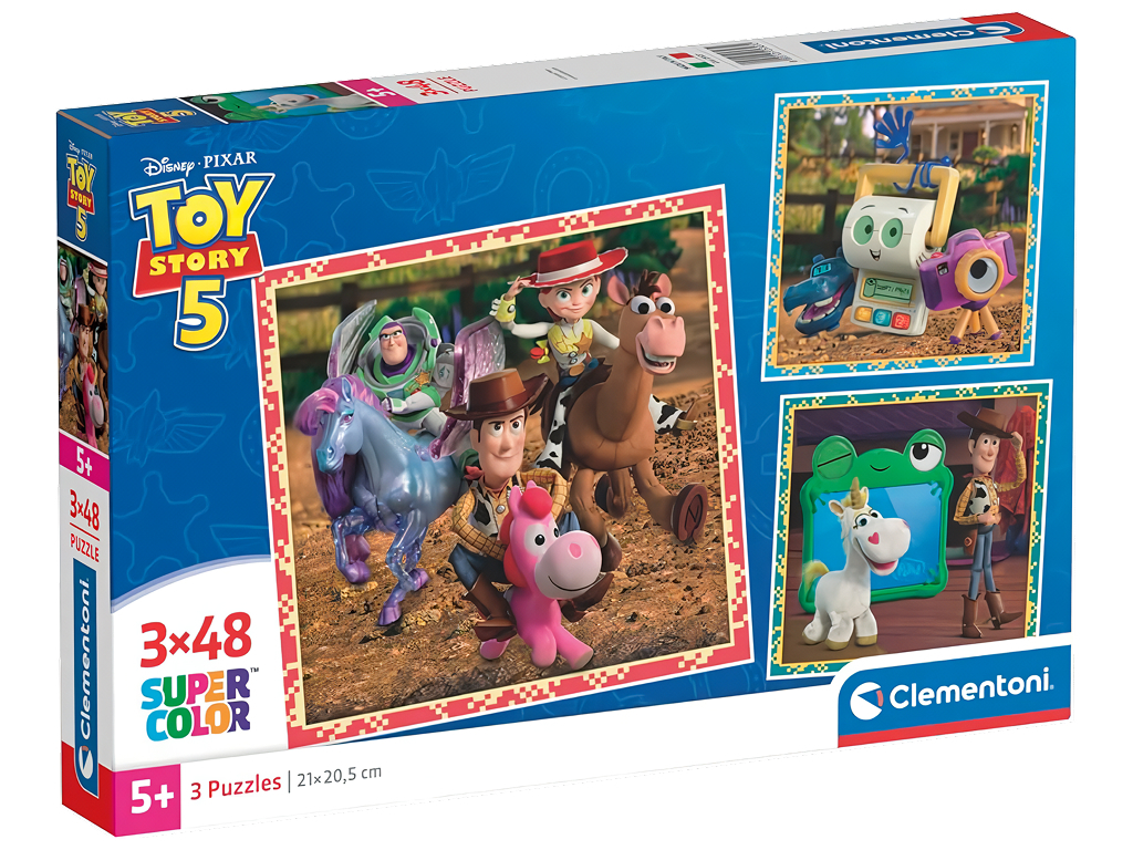 Пазлы 3 в 1 История игрушек Clementoni, 3×48 элементов