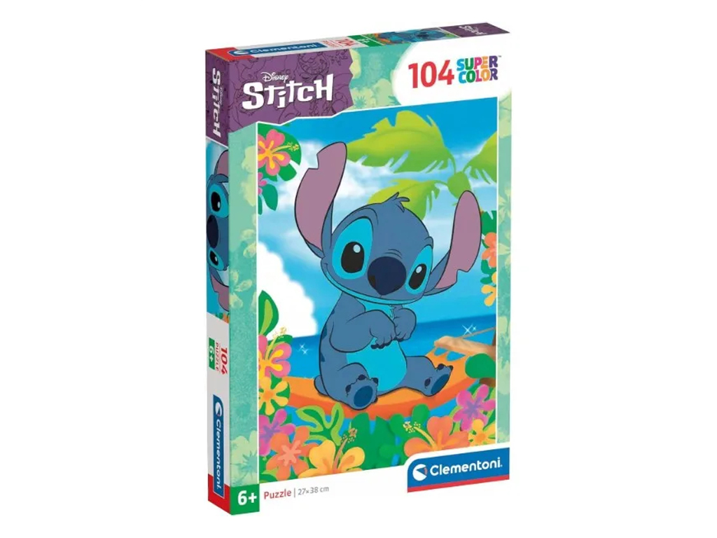 Пазлы 104 элемента, Необычный герой Стич, Clementoni 25755