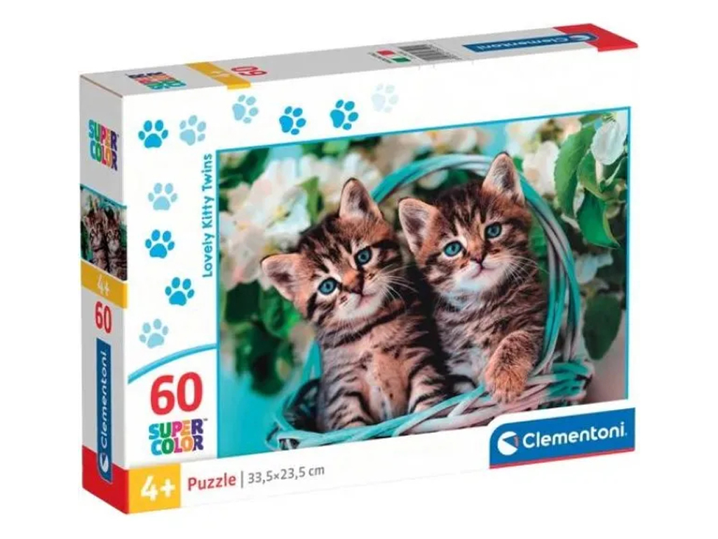 Пазлы 60 элементов, Милые котята, Clementoni 26599