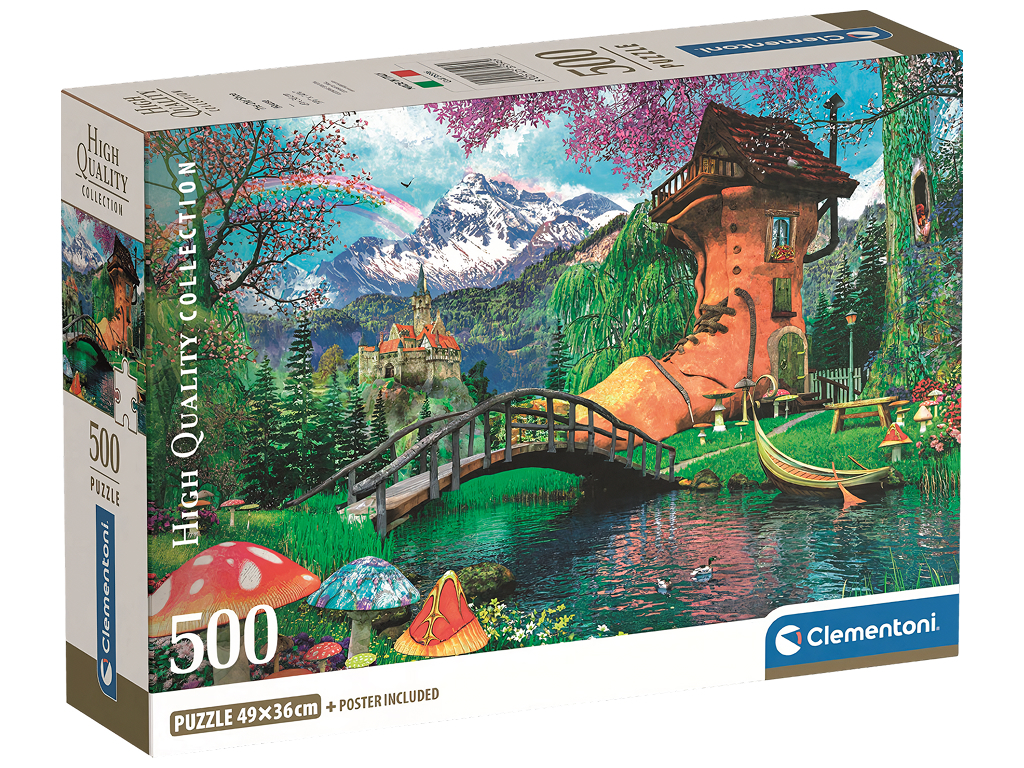 Пазлы Фантастическая избушка хоббита Clementoni, 500 элементов
