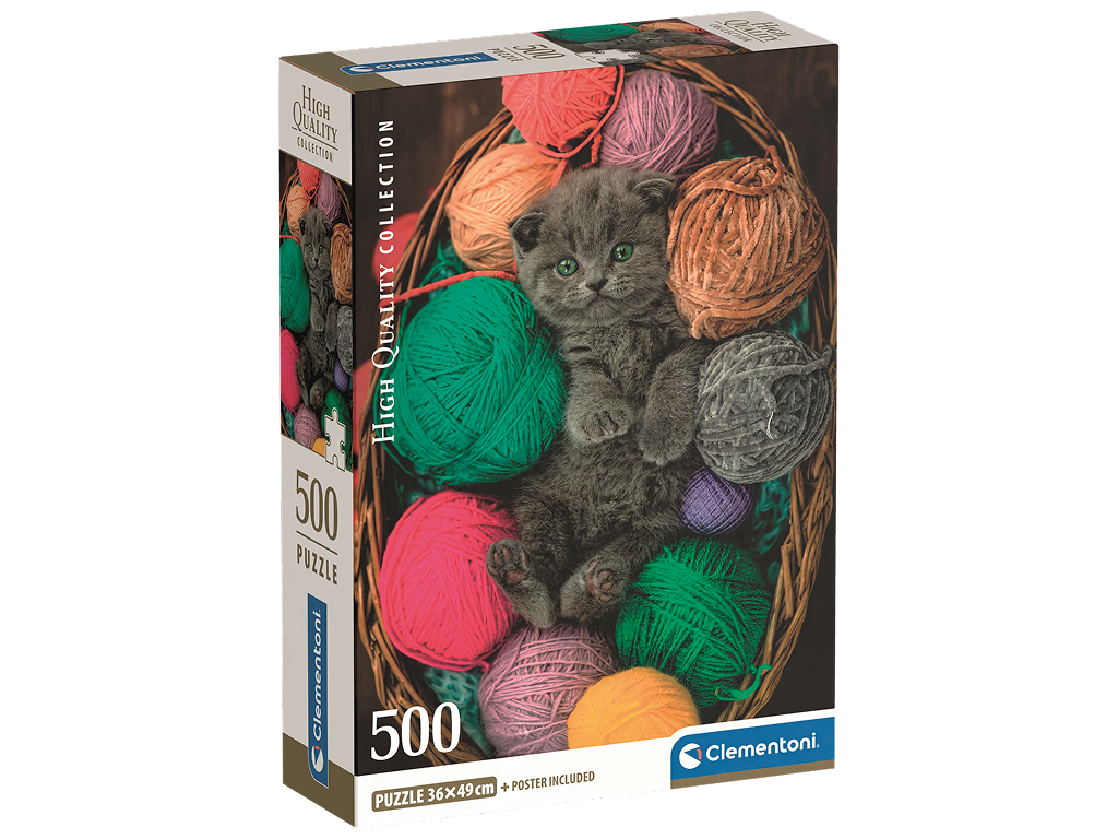 Пазлы Милый котенок Clementoni, 500 элементов