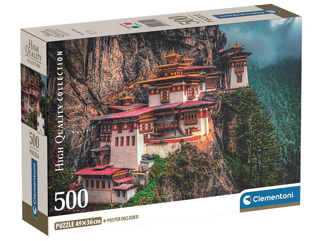 Пазли 500 елементів, Монастир "Гніздо Тигра" у Бутані, Clementoni 35619