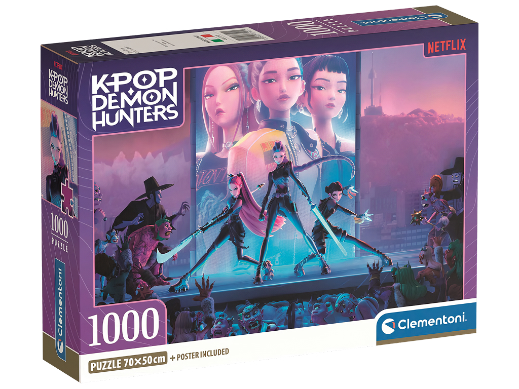 Пазлы Герои фильма Кейпоп - охотники на демонов Clementoni, 1000 элементов