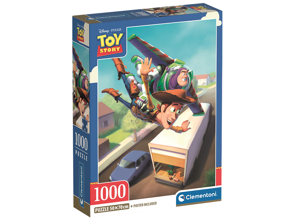 Пазлы Полет героев из истории игрушек Clementoni, 1000 элементов