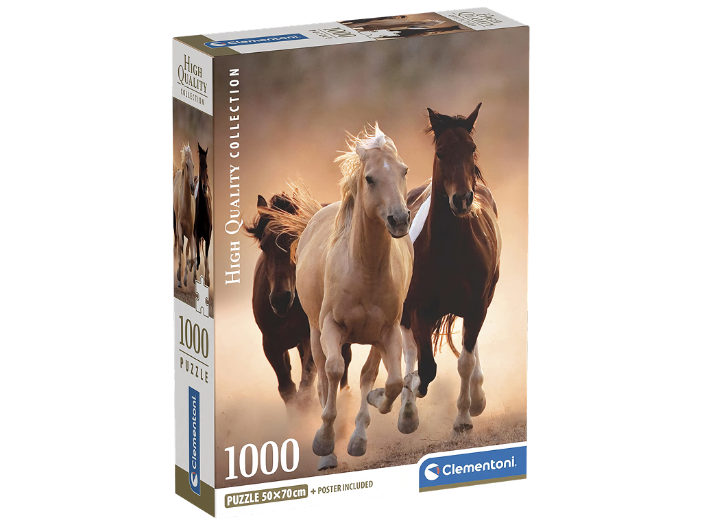 Пазлы Бег лошадей Clementoni, 1000 элементов