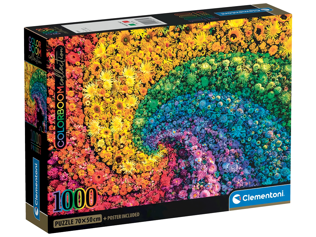 Пазли 1000 елементів, "Кольоровий бум", Вихор, Clementoni 39779
