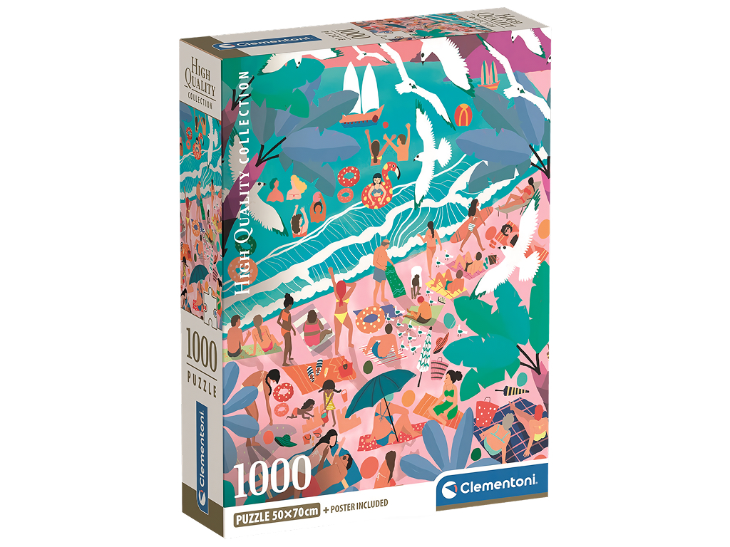 Пазли 1000 елементів, "Колекція високої якості", Фантастичний сонячний берег, Clementoni 39938