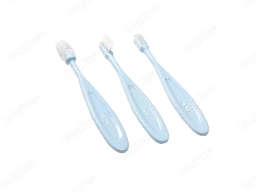 Зубні щіточки блакитні 3 шт. BabyOno 550/02