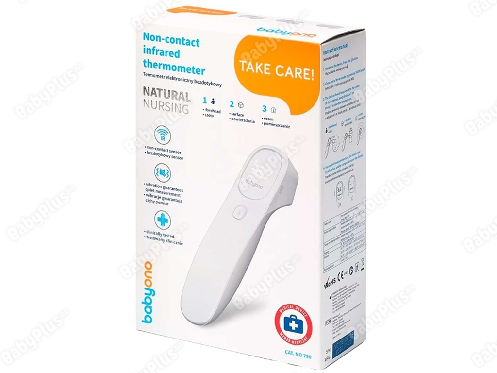 Термометр электронный бесконтактный NATURAL NURSING. BabyOno 790