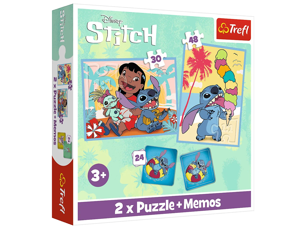 Пазлы-игра 2в1 Счастливый день Лило и Стич