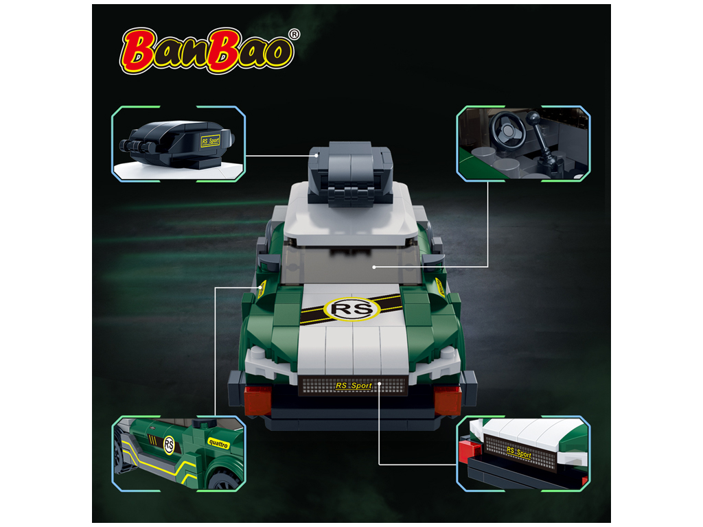 Конструктор Швидкісні гонки, Швидкісне авто, 208 деталей, BanBao