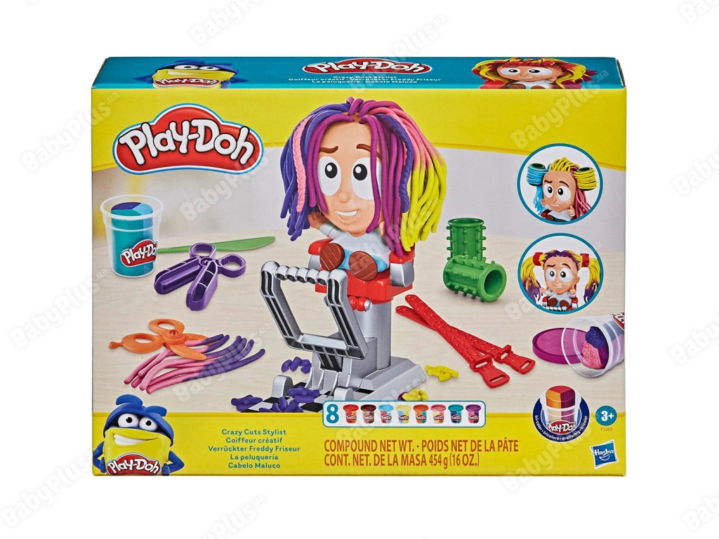 Набір для ліплення Божевільні зачіски. Play-Doh F12605L0