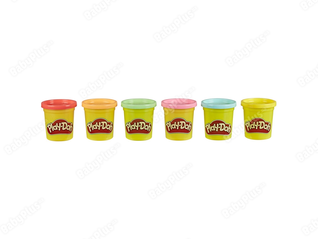 Набор пластилина 3+3 Поделись с другом Rainbow. Play-Doh F0605-F0629