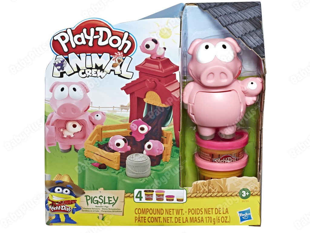 Маса для ліплення Animal Crew Пустотливі Поросята. Play-Doh E67235L0
