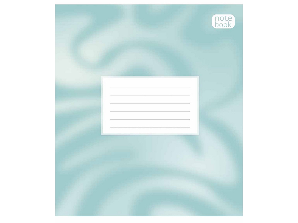 Зошит учнівський у лінію, 12 аркушів, "Gradient pattern" ВД-лак, Школярик 012-3653L