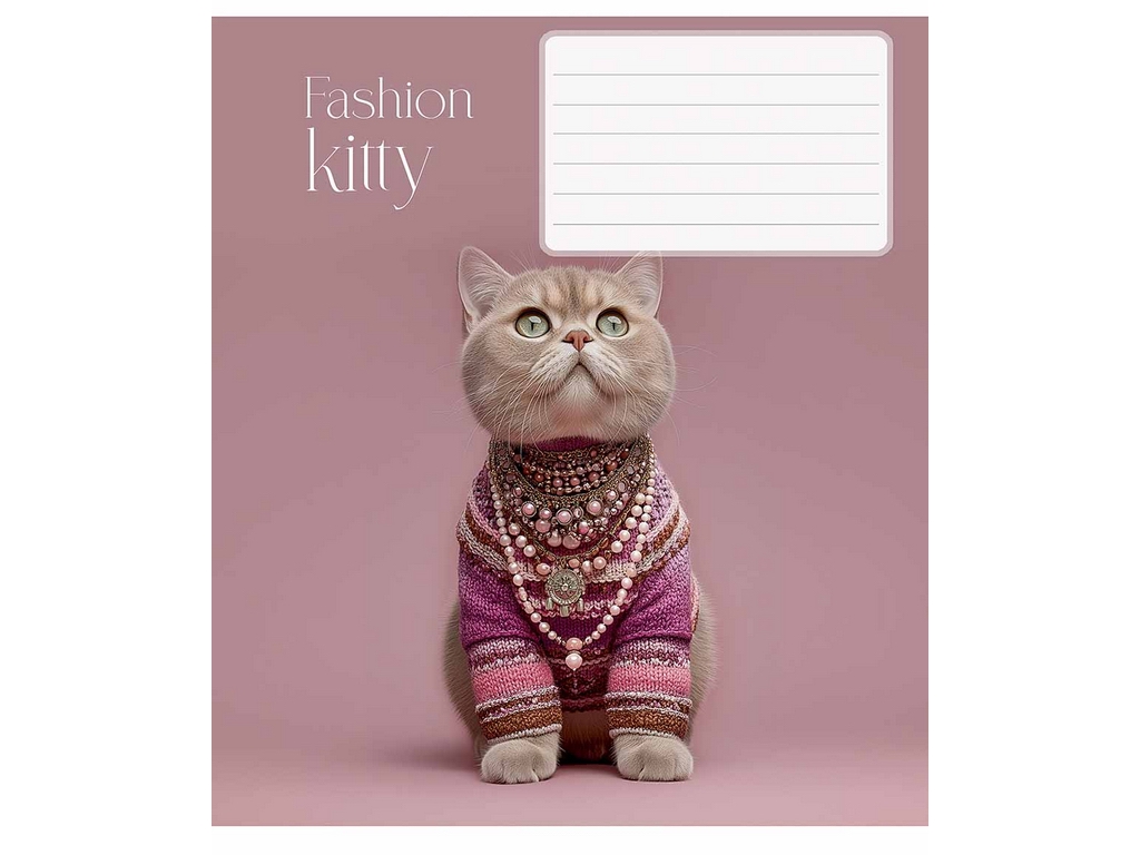 Зошит 12 арк. у клітинку Star Fashion pets 012-3687K, ВД-лак, 5 видів (ціна за 1шт),  Школярик
