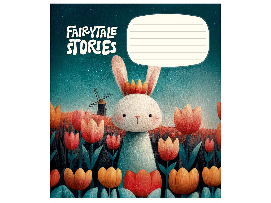 Зошит шкільний у клітинку Fairytale Stories, 12 аркушів, Школярик 012-3755K