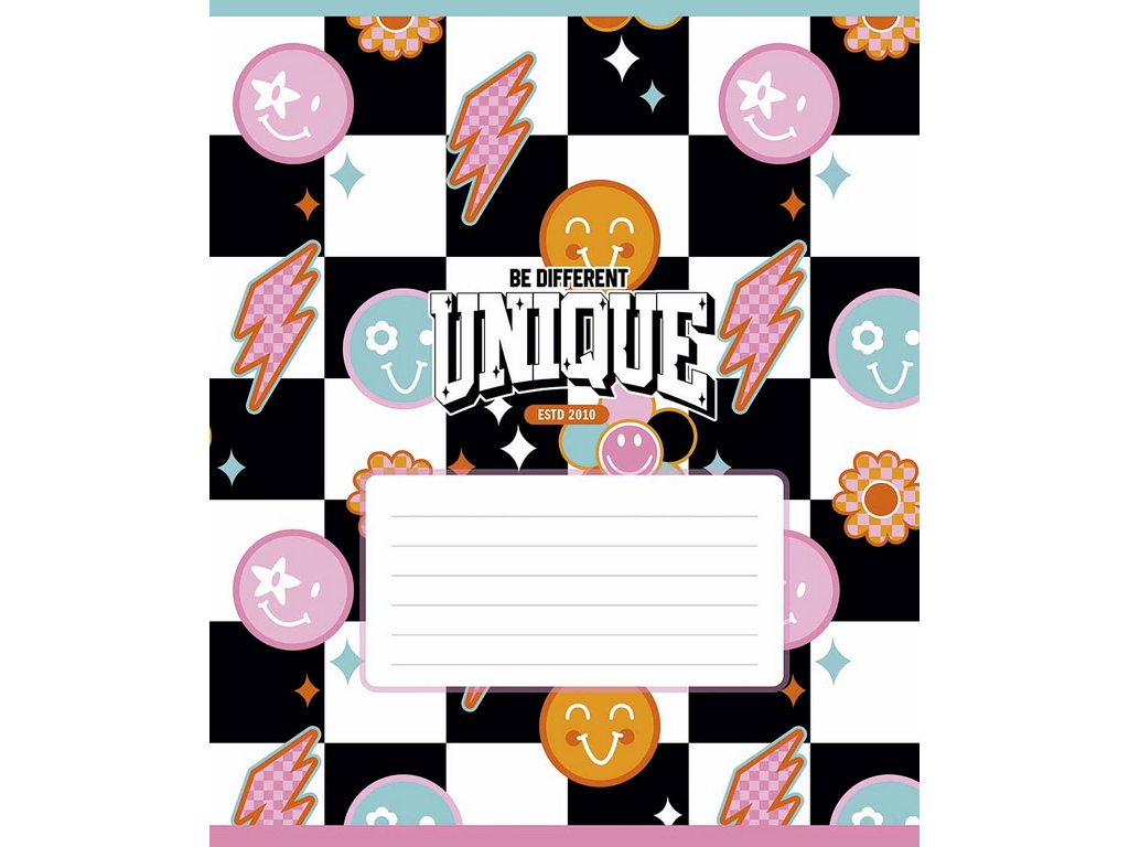 Зошит учнівський, 18 аркушів, у клітинку, " I'm unique", Школярик 018-3527K